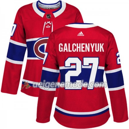 Dame Eishockey Montreal Canadiens Trikot Alex Galchenyuk 27 Adidas 2017-2018 Rot Authentic